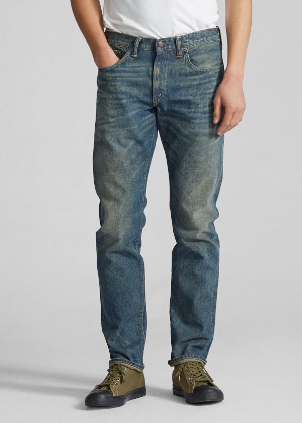 Ralph Lauren Slim Fit Jeans Herre Danmark (XUSQP5491)